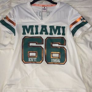 PINK Miami Dolphins campus jersey